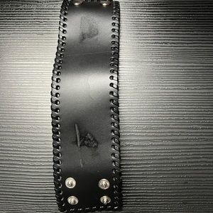 Mens leather cuff bracelet